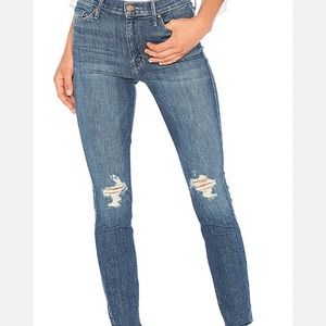Mother Skinny Fray Jeans Size 29